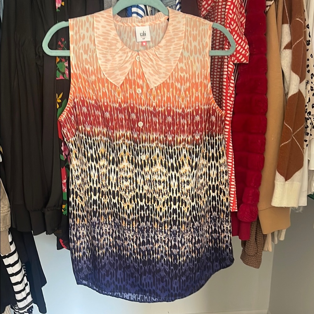 CAbi Multicolor Sleeveless Top